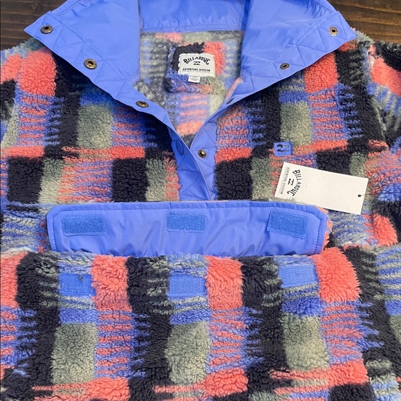 Billabong Switchback Pullover Half Snap Sherpa Fleece - Picture 6 of 10